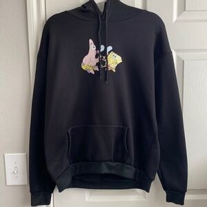 unisex SpongeBob SquarePants Patrick Bubbles Black Sweatshirt